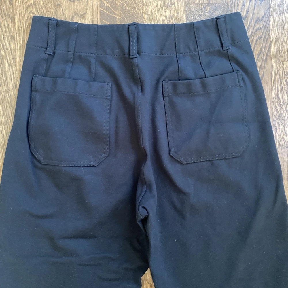 Maeve Anthropologie The Colette Ponte Crop Wide-Leg Pants by Maeve 31 - Picture 4 of 10